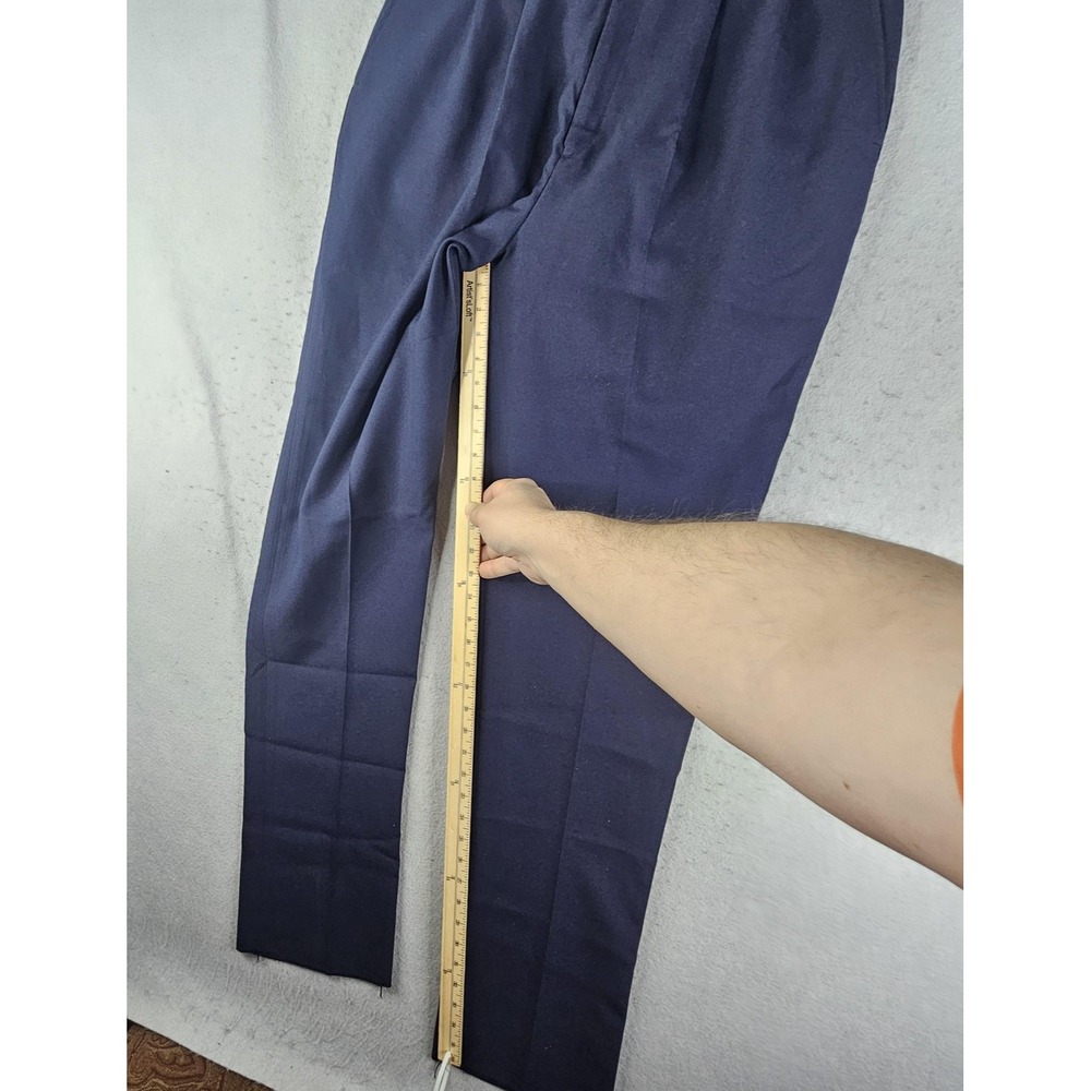 Flying Cross Dress Pants Womens 14 Blue LAPD Navy Pleated Workwear Made USA - Picture 10 of 16